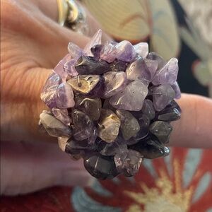 🌈Host Pick🌈 Amethyst Cluster Tight Statement Ring OSFM